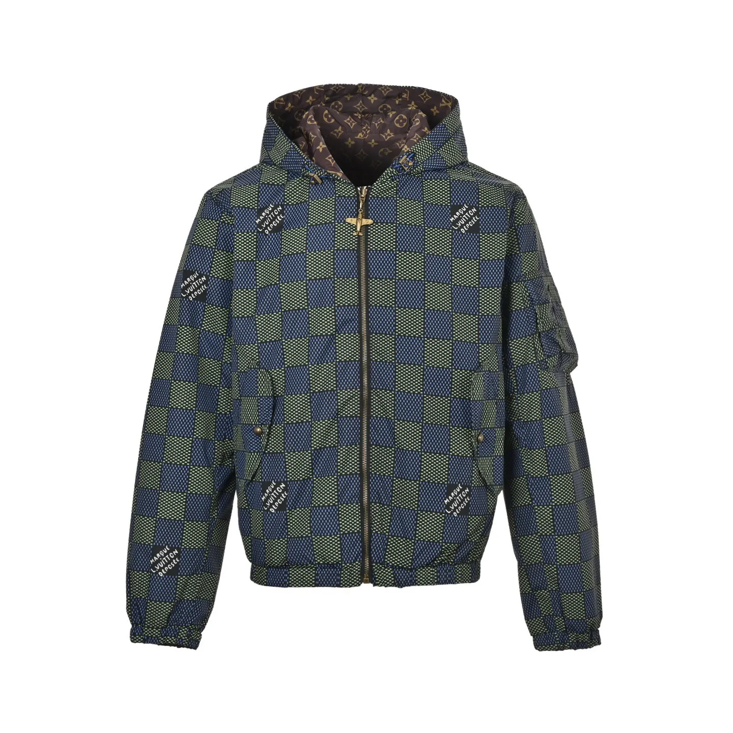 Louis Vuitton/Louis Vuitton presbyopic checkerboard double-sided jacket